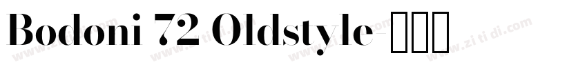 Bodoni 72 Oldstyle字体转换